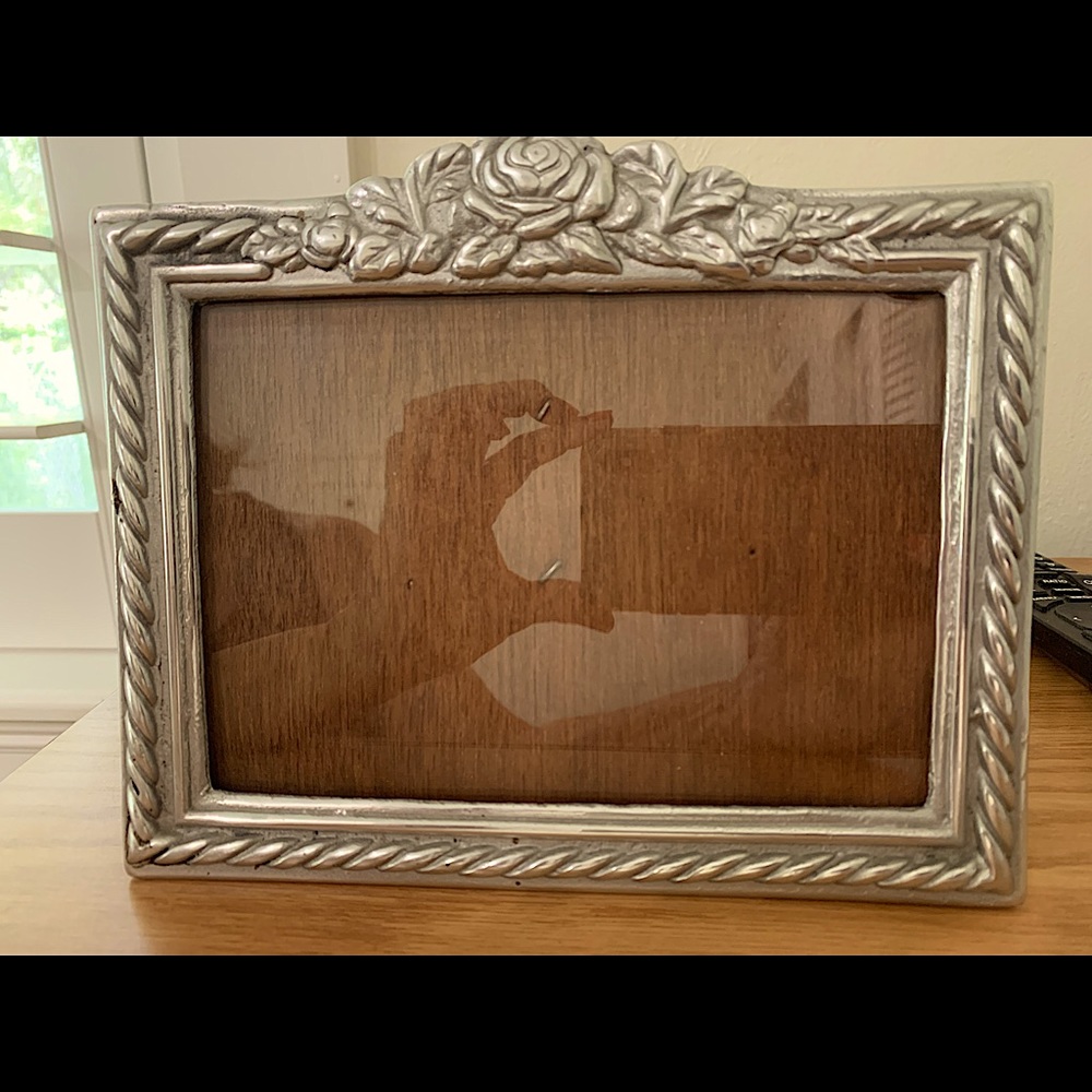 Pewter picture frame